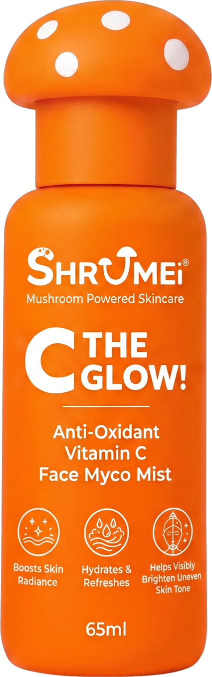 C THE GLOW! mushroom-shaped bottle