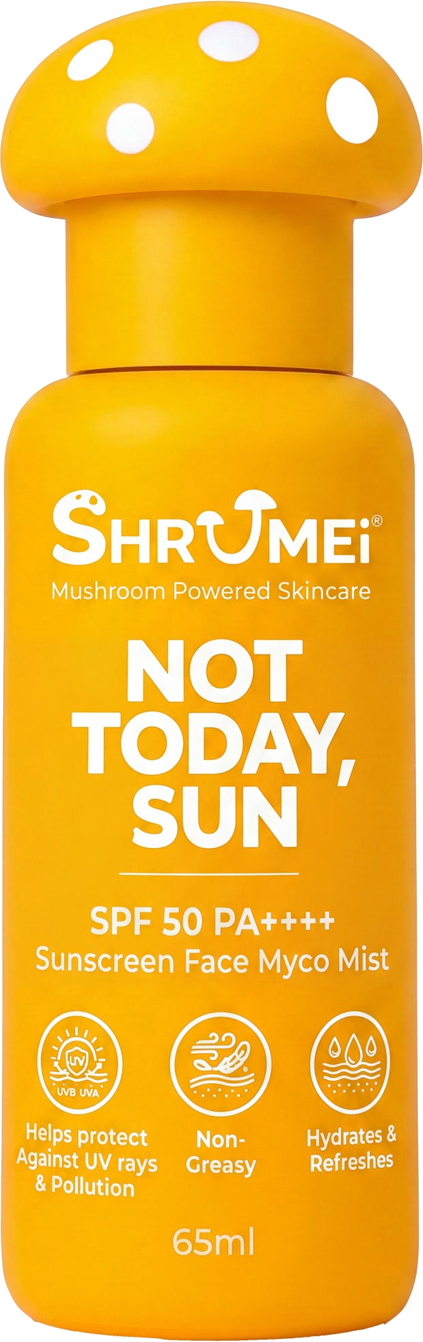 NOT TODAY, SUN mushroom-shaped bottle
